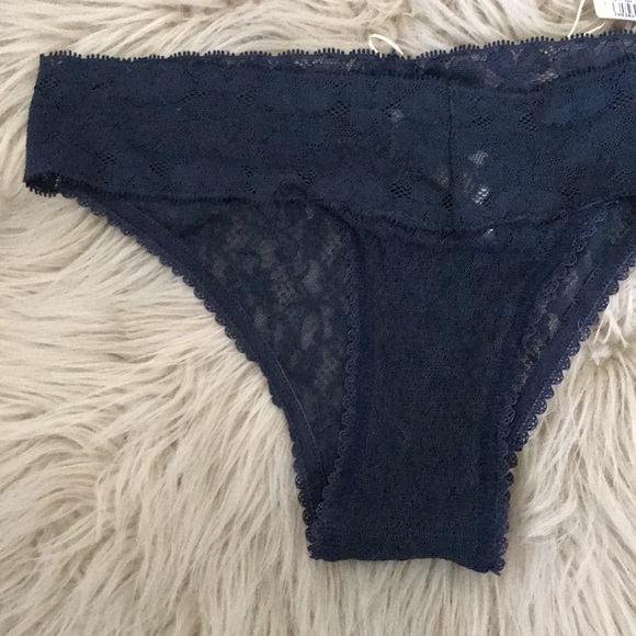 ❤️3X20 NEW - LOUNGERIE Brazil Sweet Lace Dark Blue Bikini Bottom Underwe… - Picture 2 of 13
